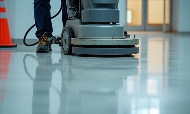 床を磨く機械の画像