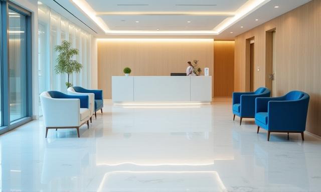 清潔な受付エリアの画像